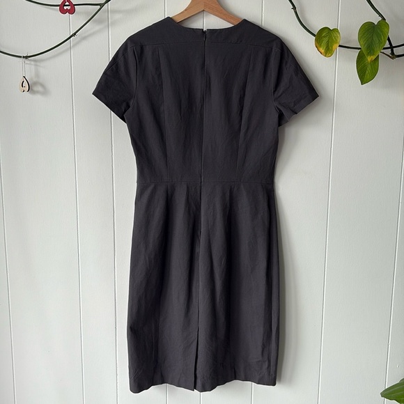 Banana Republic Gray Midi Dress | Size 12 - Picture 4 of 5